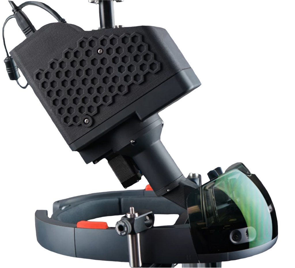 GazeCam testing VR goggles