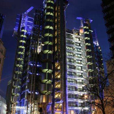 lloyds building by night